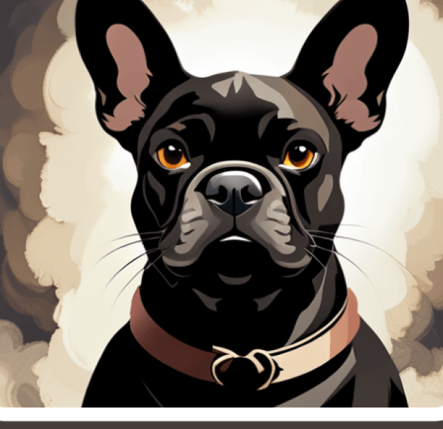 An image of a french bulldog with the words french bulldog mix.